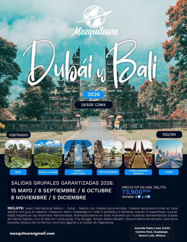 Dubái y Bali