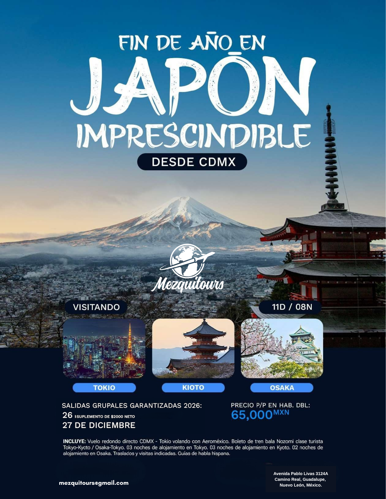 Fin de año en Japón imprescindible